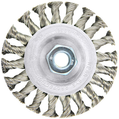 #186511B 4X1/2X5/8-11 PREMIUM KNOT WIRE WHEEL