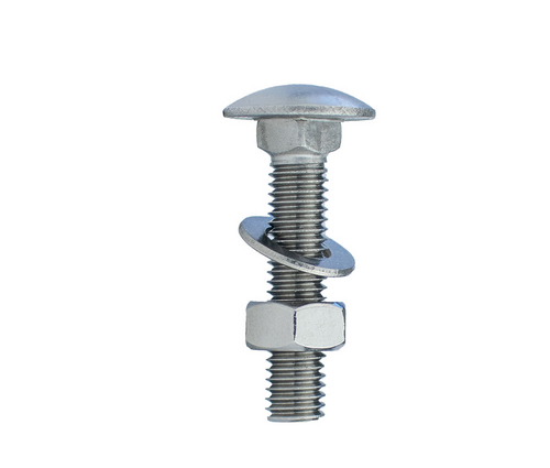 GPCB-21 GOLDPAK 5/16-18X1-1/2 CARR BOLT W/ FW & NUTS (100 BX)