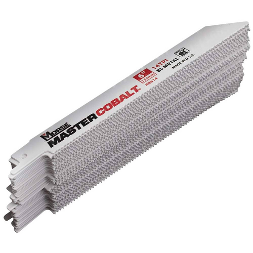 #RB93506T50 9 X 3/4 X .035" MASTER COBALT BI-METAL RECIPROCATING SAW BLADES, WOOD, APPLICATIONS