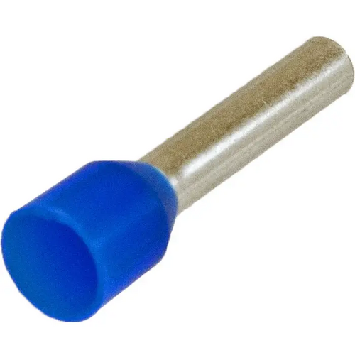#714101 INSULATED WIRE FERRULE, BLUE 14GA .47 PIN LENGTH