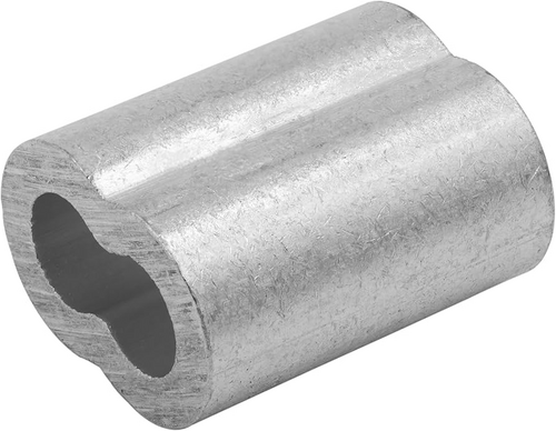 #05405 5/32 ALUMINUM OVAL WIRE ROPE SLEEVE