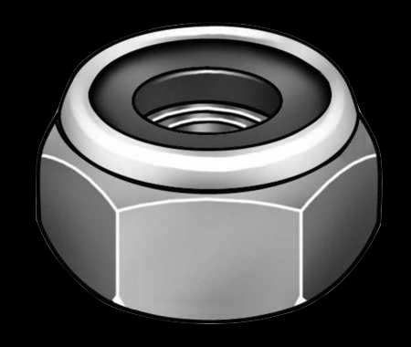SSNJN 3125-18 5/16-18 Nylon Jam Nut Stainless