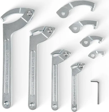 #ORIONMOTORTECH 8 PC ADJUSTABLE SPANNER WRENCH SET