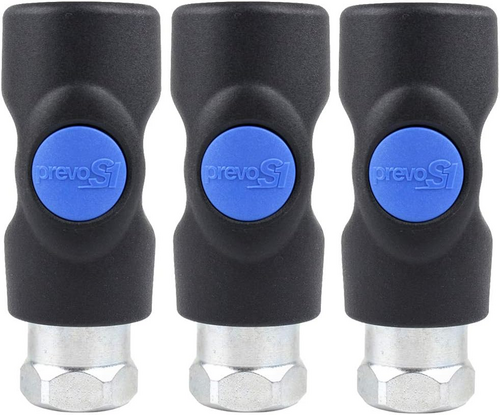 #PREVOST 3 PACK SAFETY AIR PLUG COUPLER 3/8 FNPT HIGH QUALITY S1