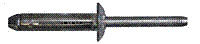 RV 6606-612W 3/16X.563-.750 ALUMINUM SMALL(PROTRUDING) OLYMPIC BULB-TITE RIVET