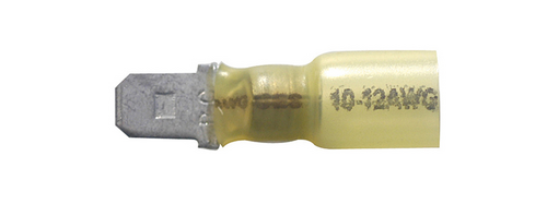 TER 1272 HS 12-10GA. MALE QUICK SLIDE HEAT SHRINK TERMINAL