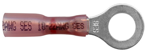 TER 2208 HS 22-18GA. 1/4 RING HEAT SHRINK TERMINAL
