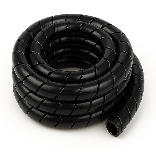 WIRE .250X100 SPW 1/4 X 100 FT BLACK POLYETHYLENE SPIRAL WRAP