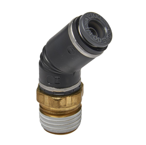 DANA2480X4S 1/4X1/8 45' MALE ELBOW SWIVEL COMPOSITE D.O.T.