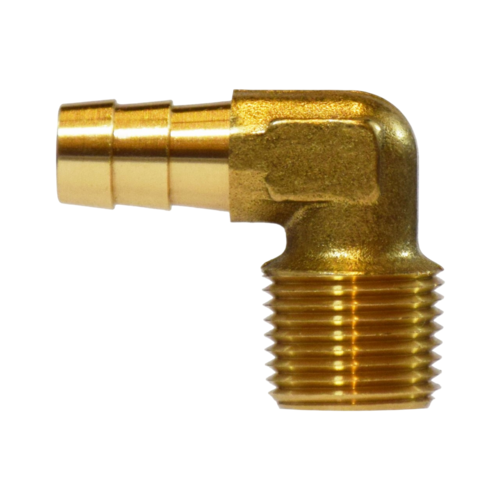 OB1569X6 3/8 X 1/4 90' MALE ELBOW BARB FITTING