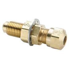 PAR#62NFBH-6 3/8 NTA X 3/8 SAE BULKHEAD CONNECTOR