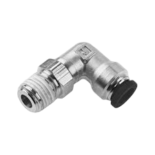 PAR #W169PLPNS-8-8 1/2" OD TUBE X 1/2 MALE PIPE THREAD 90' ELBOW PRESTOLOK PUSH TO CONNECT