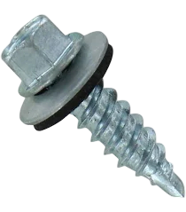 SMH 10X2.00W/WASHER 10X2 HEX HEAD SMS W/NEO WASHER PLT