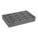 16 HOLE LARGE TRAY BLACK