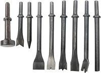 9 PC. AIR HAMMER BIT SET