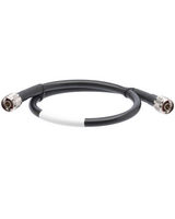 BOLTON 400 LOW LOSS CABLE - N-MALE TO N-MALE PE BLACK JACKET 2 FT