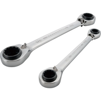 CRAFTSMAN RATCHET WRENCH SET SAE 2 PIECE WITH ARTCHETING BOX END