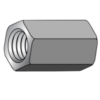 5/16-24X1-1/8 COUPLING NUT PLT