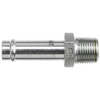 #20 steel beaded hose to #16 pipe straight