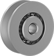 WIRE ROPE PULLY WITH BALL BEARING FOR 1/8 DIA., 1