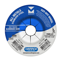 6X.045X5/8X11 TY 27 THIN CUT-OFF WHEELS MAX RPM 10200