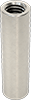 M8XX40 1.25 ROUND COUPLING NUT STAINLESS