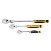 GEARWRENCH 3PC. 1/4,3/8 DRIVE MIXED RATCHET SET, 90 TOOTH CUSHION GRIP