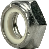 1/4-20 NYLON JAM NUT STAINLESS