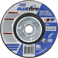 4-1/2X1/4X5/8-11 TYPE 27 NORTON BLUEFIRE GRINDING WHEEL FOR METAL/STAINLESS STEEL