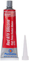 3OZ TUBE HI-TEMP RED RTV PERMATEX