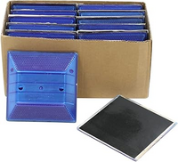 BLUE REFLECTIVE ROAD DRIVEWAY MARKER (10PK) DOT PEEL-N-STICK REFLECTIVE