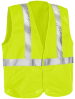 HI-VIS GREEN SIZE 2X XXL TYPE R CLASS 2 BREAKAWAY MESH SAFETY VEST
